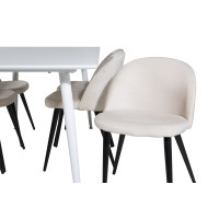 Produktbild för Polar Matbord med Velvet Stolarna