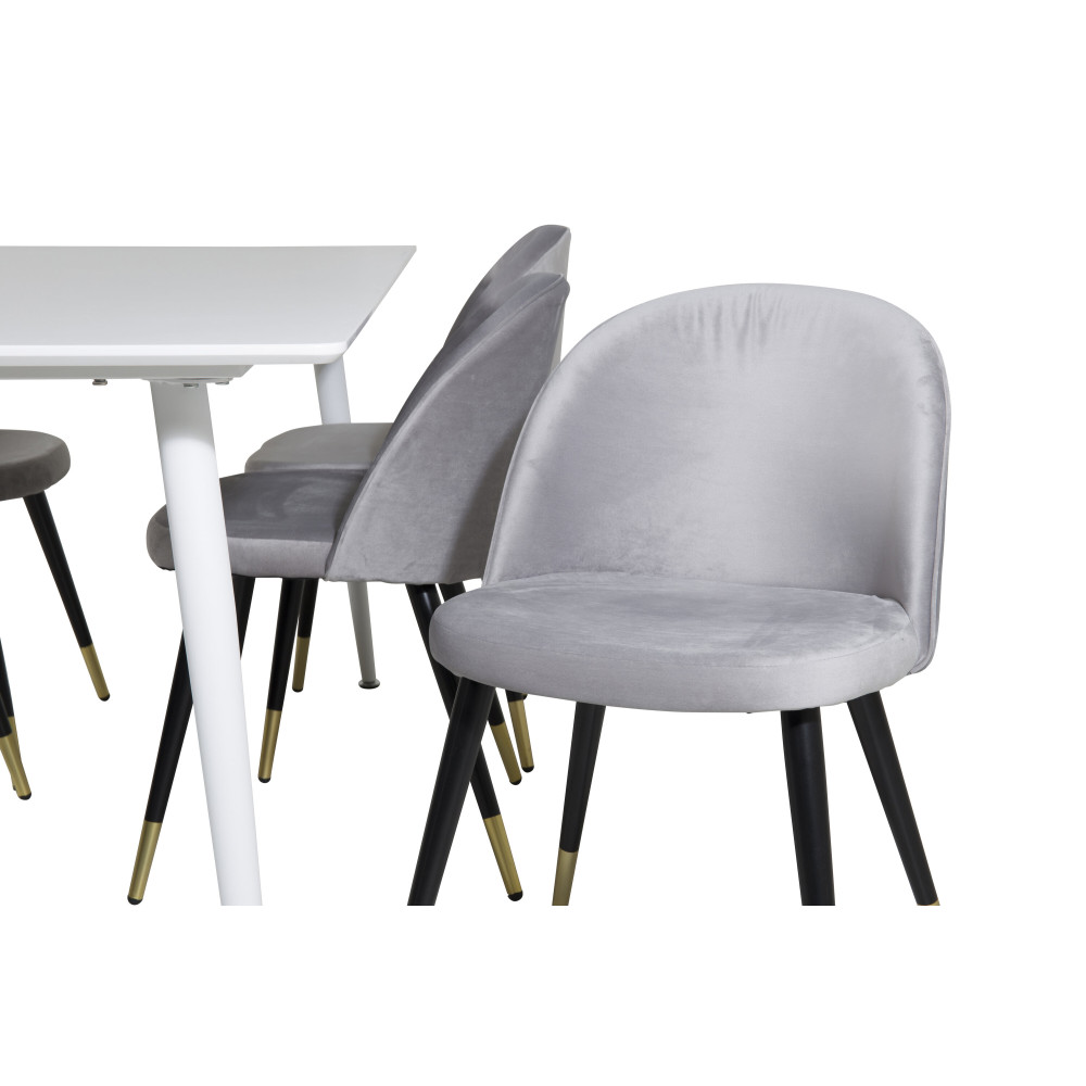 Produktbild för Polar Matbord med Velvet Stolarna
