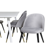 Produktbild för Polar Matbord med Velvet Stolarna