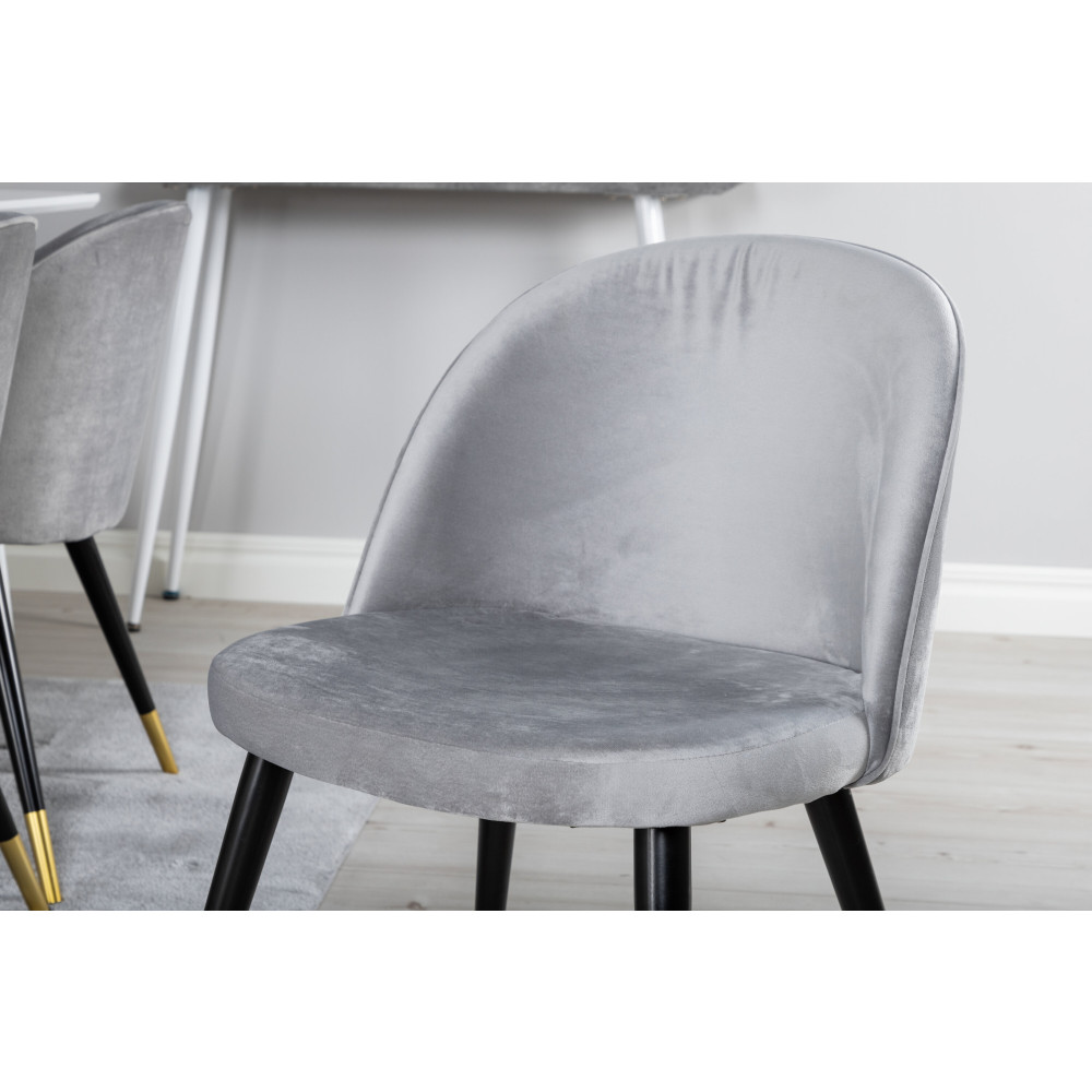 Produktbild för Polar Matbord med Velvet Stolarna
