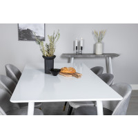 Produktbild för Polar Matbord med Velvet Stolarna