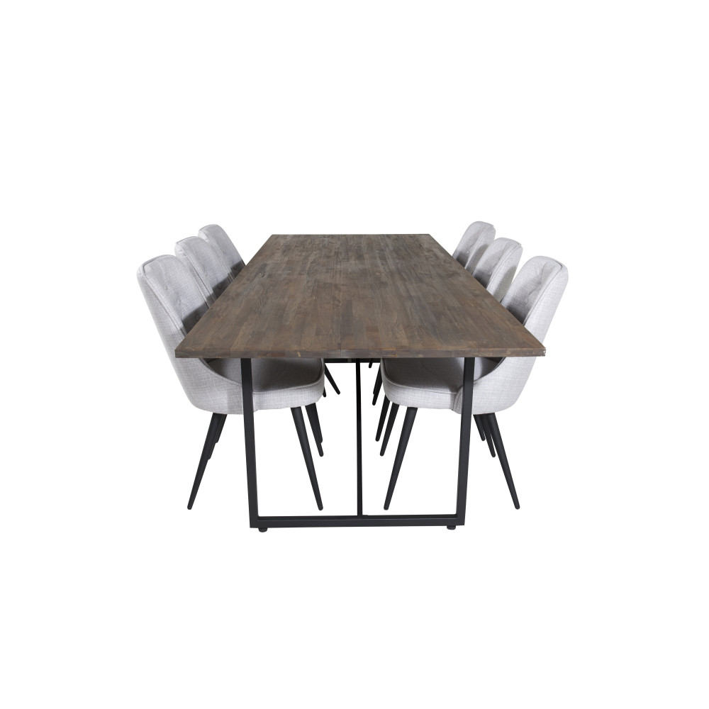 Produktbild för Padang Matbord med Velvet Deluxe Stolarna