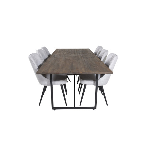 Venture Home Padang Matbord med Velvet Deluxe Stolarna