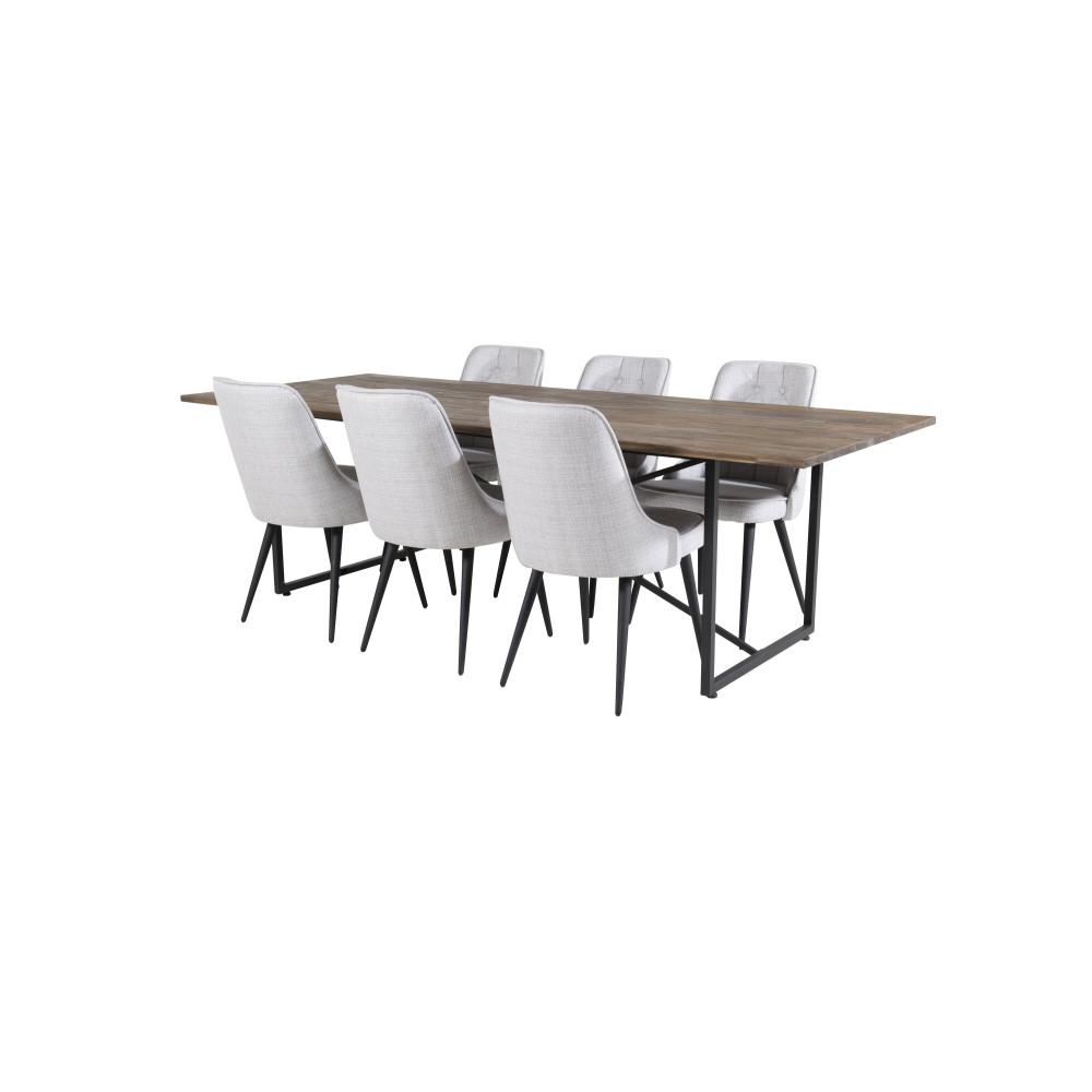 Produktbild för Padang Matbord med Velvet Deluxe Stolarna