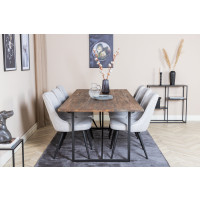Produktbild för Padang Matbord med Velvet Deluxe Stolarna