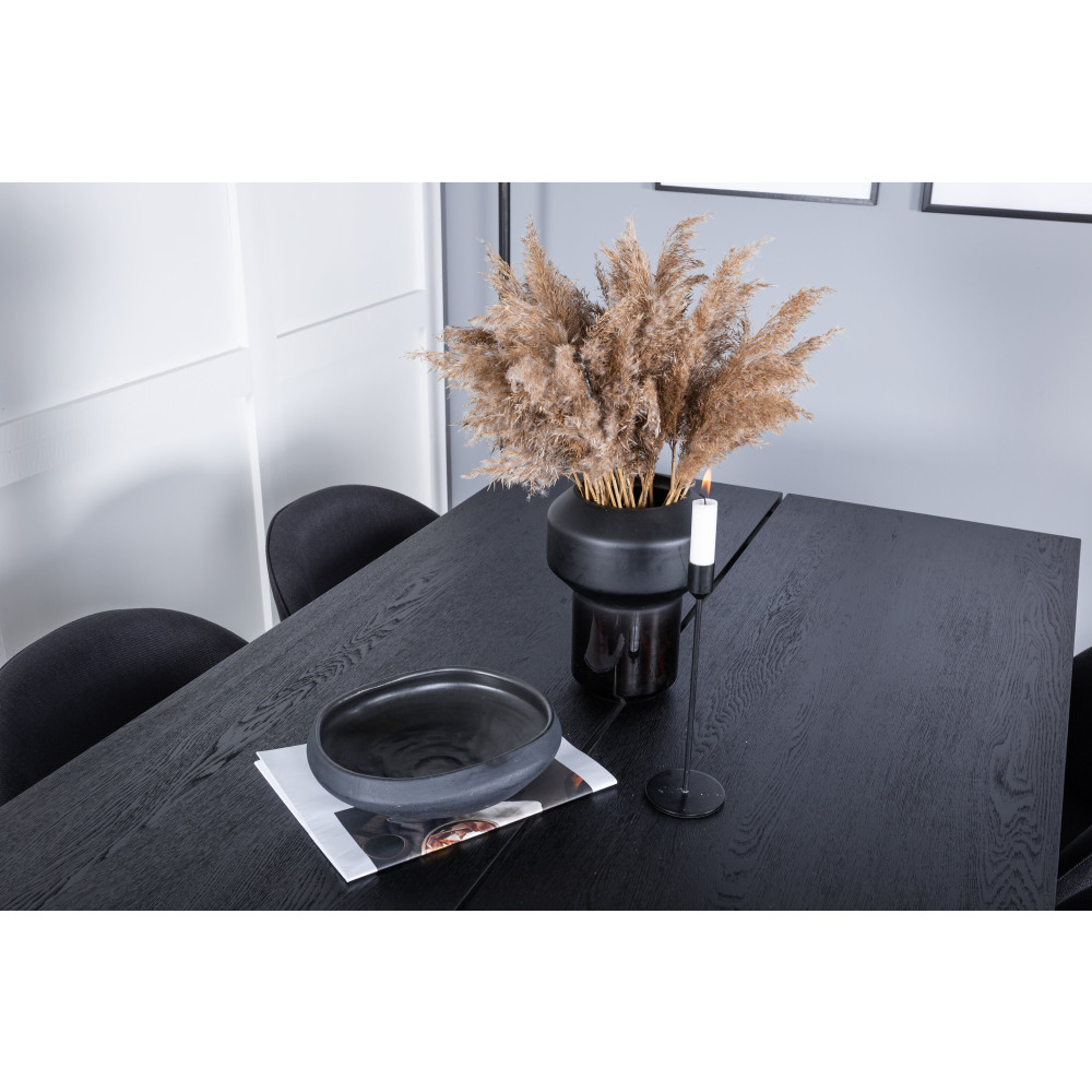 Produktbild för Sleek Matbord med Velvet Stolarna
