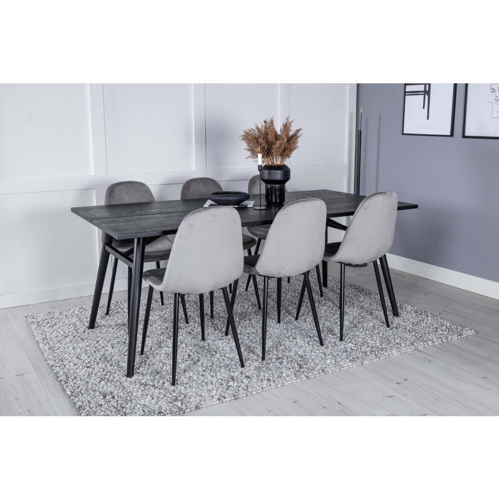 Produktbild för Sleek Matbord med Polar Stolarna