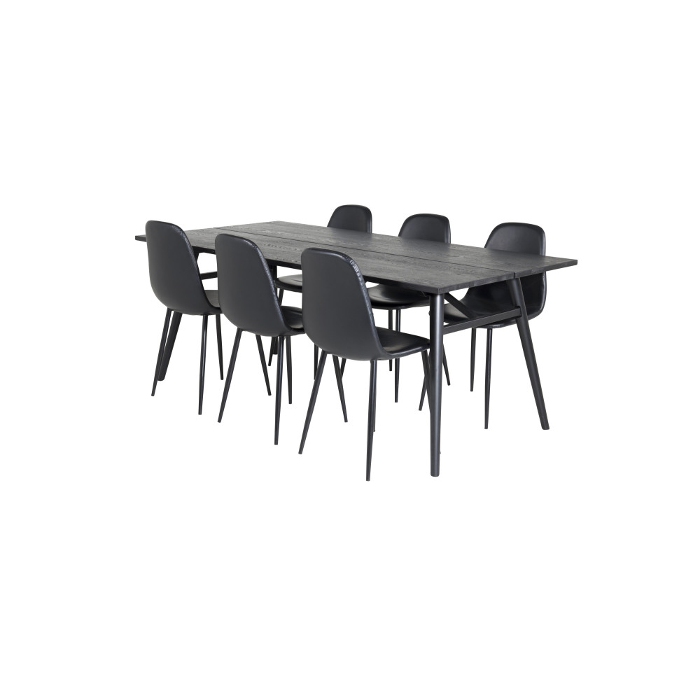 Produktbild för Sleek Matbord med Polar Stolarna