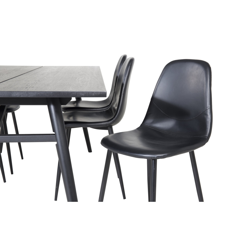 Produktbild för Sleek Matbord med Polar Stolarna