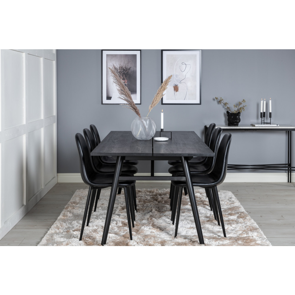 Produktbild för Sleek Matbord med Polar Stolarna