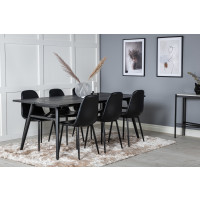 Produktbild för Sleek Matbord med Polar Stolarna