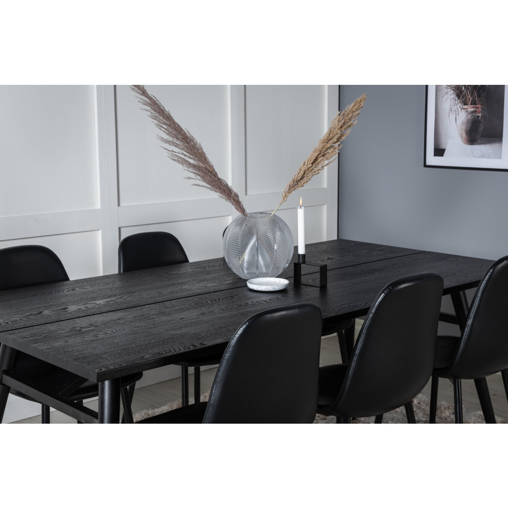 Produktbild för Sleek Matbord med Polar Stolarna