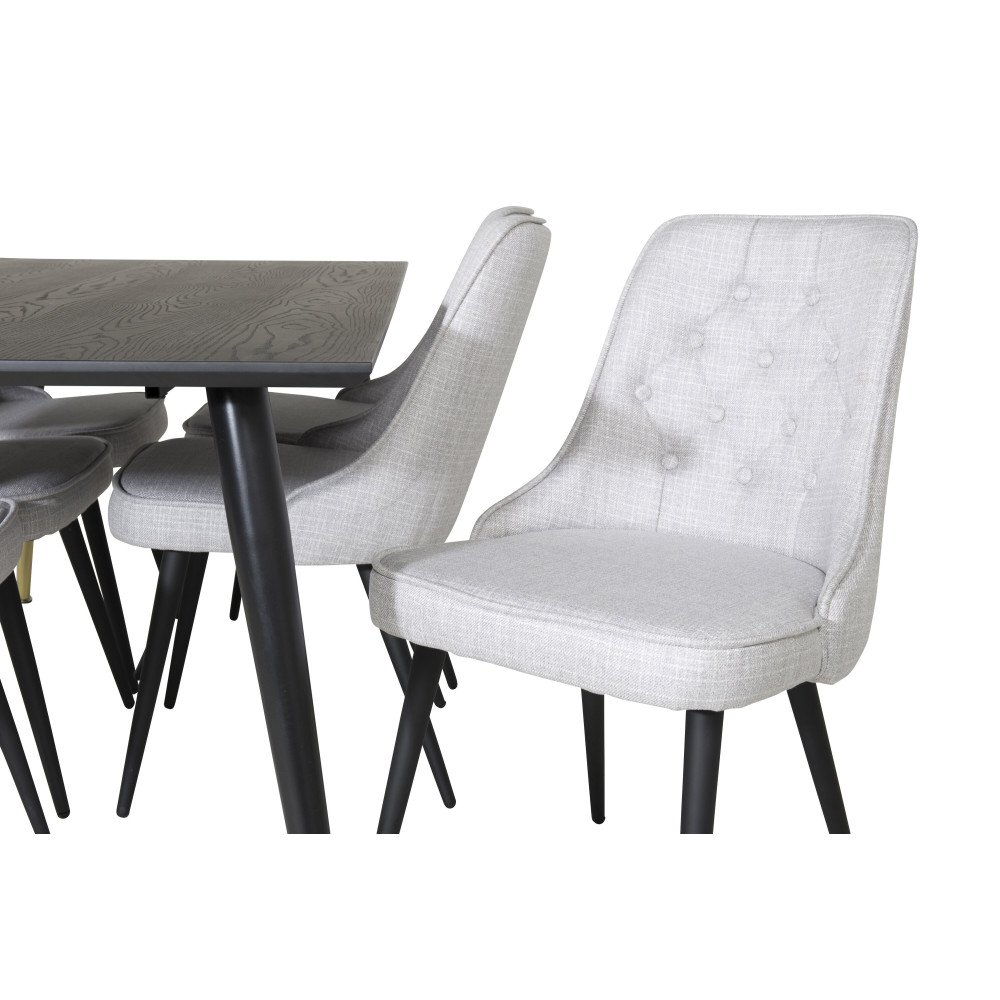 Produktbild för Dipp Matbord med Velvet Deluxe Stolarna