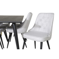 Produktbild för Dipp Matbord med Velvet Deluxe Stolarna
