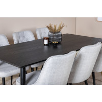 Produktbild för Dipp Matbord med Velvet Deluxe Stolarna