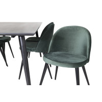 Produktbild för Dipp Matbord med Velvet Stolarna