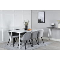 Produktbild för Polar Matbord med Velvet Stolarna
