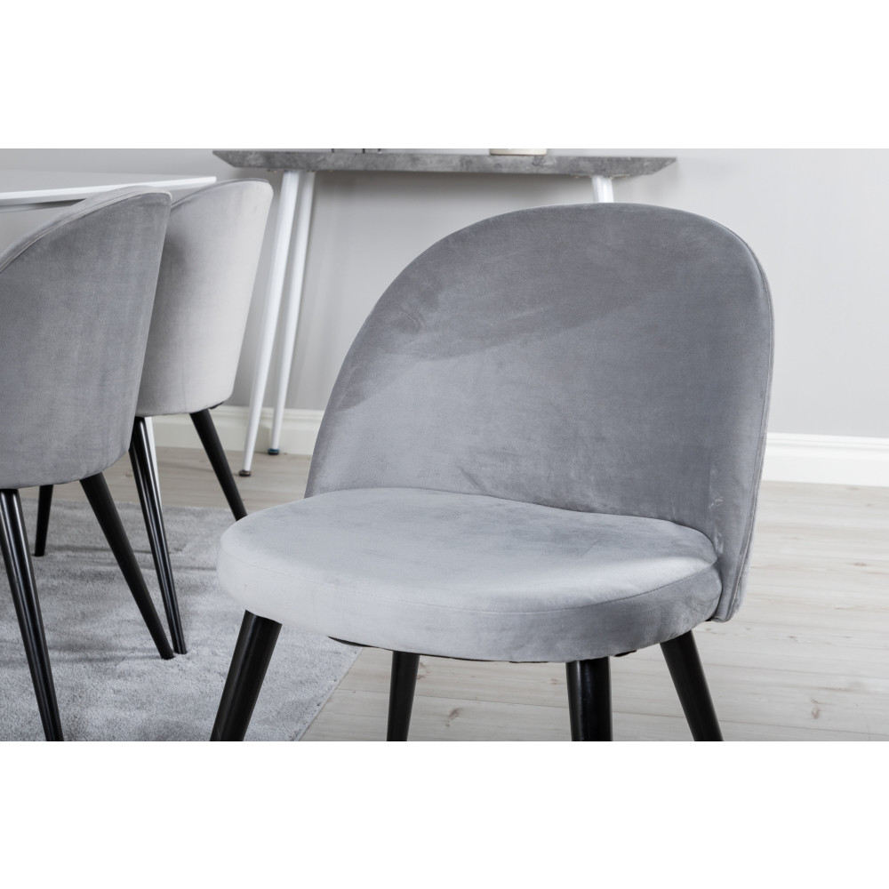Produktbild för Polar Matbord med Velvet Stolarna