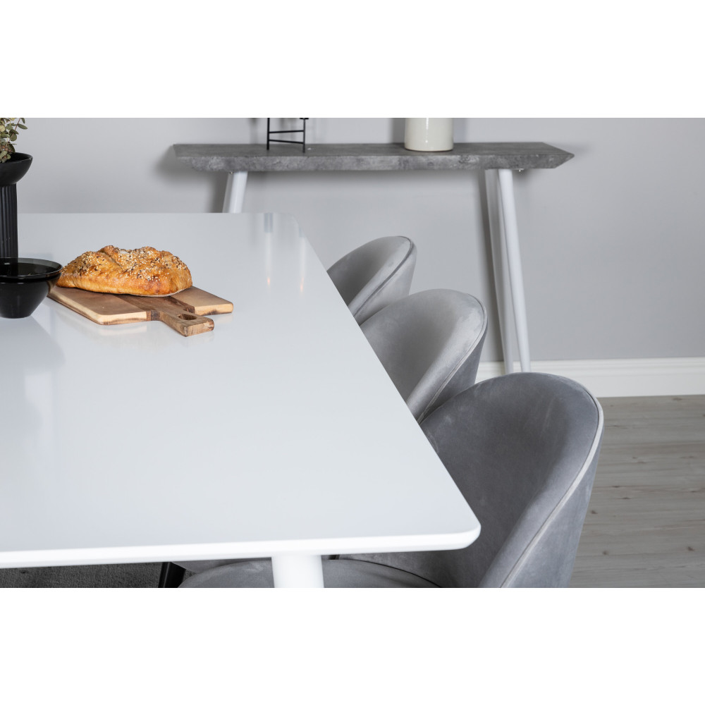 Produktbild för Polar Matbord med Velvet Stolarna