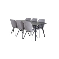 Produktbild för Sleek Matbord med Gemma Stolarna