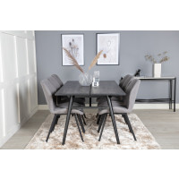 Produktbild för Sleek Matbord med Gemma Stolarna