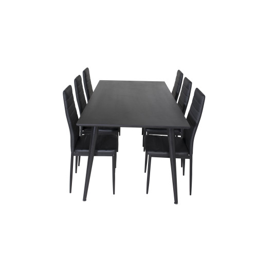 Venture Home Dipp Matbord med Slim Stolarna