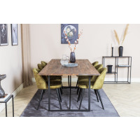Produktbild för Padang Matbord med Velvet Stolarna