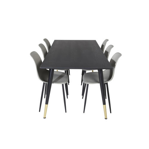 Venture Home Dipp Matbord med Polar Stolarna