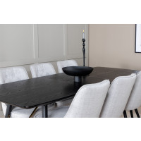 Produktbild för Gold Matbord med Velvet Deluxe Stolarna