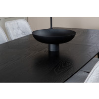 Produktbild för Gold Matbord med Velvet Deluxe Stolarna