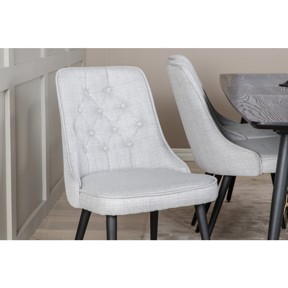 Produktbild för Gold Matbord med Velvet Deluxe Stolarna