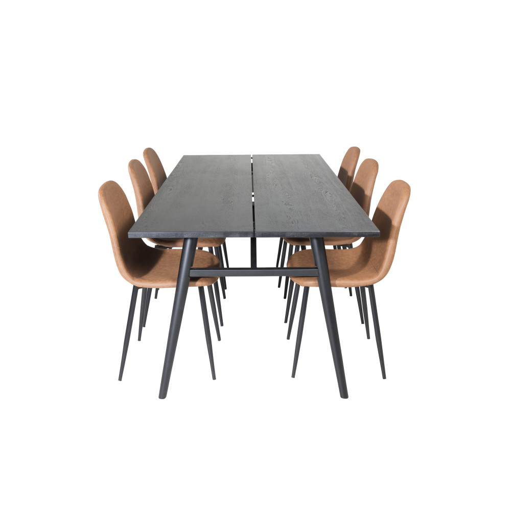 Produktbild för Sleek Matbord med Polar Stolarna