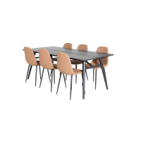 Produktbild för Sleek Matbord med Polar Stolarna