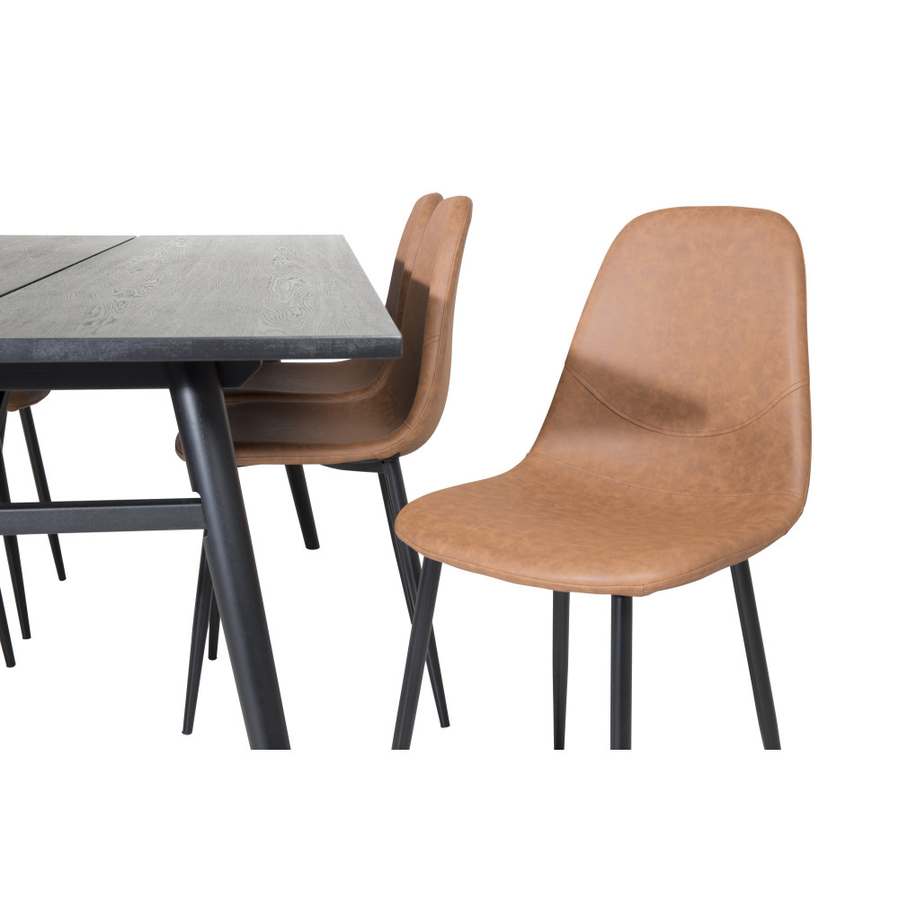 Produktbild för Sleek Matbord med Polar Stolarna