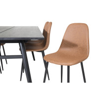 Produktbild för Sleek Matbord med Polar Stolarna