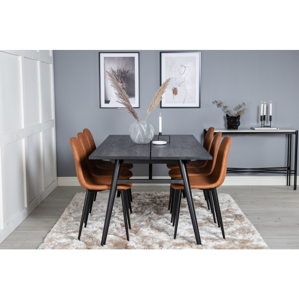 Produktbild för Sleek Matbord med Polar Stolarna