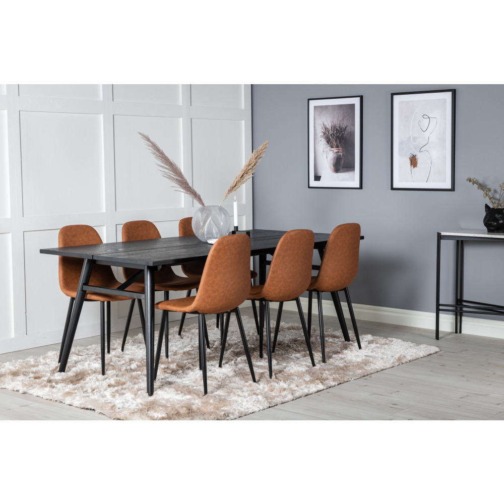Produktbild för Sleek Matbord med Polar Stolarna