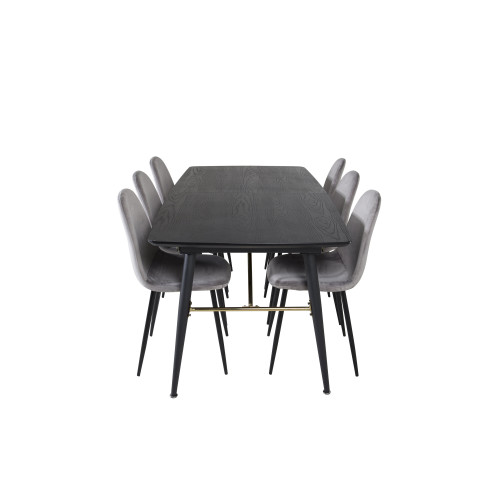 Venture Home Gold Matbord med Polar Stolarna