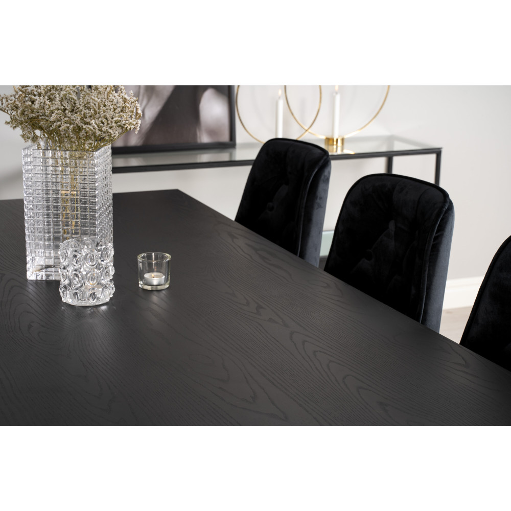 Produktbild för Dipp Matbord med Velvet Deluxe Stolarna