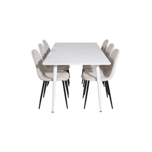 Venture Home Polar Matbord med Polar Stolarna