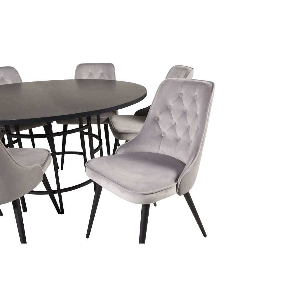 Produktbild för Copenhagen Matbord med Velvet Deluxe Stolarna