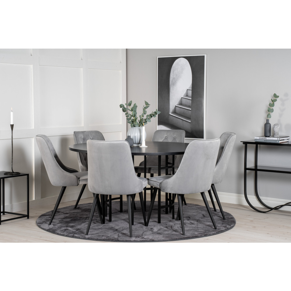 Produktbild för Copenhagen Matbord med Velvet Deluxe Stolarna