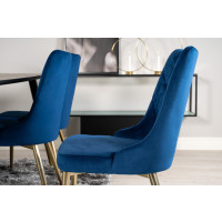 Produktbild för Dipp Matbord med Velvet Deluxe Stolarna