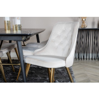 Produktbild för Gold Matbord med Velvet Deluxe Stolarna