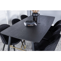 Produktbild för Gold Matbord med Velvet Stolarna
