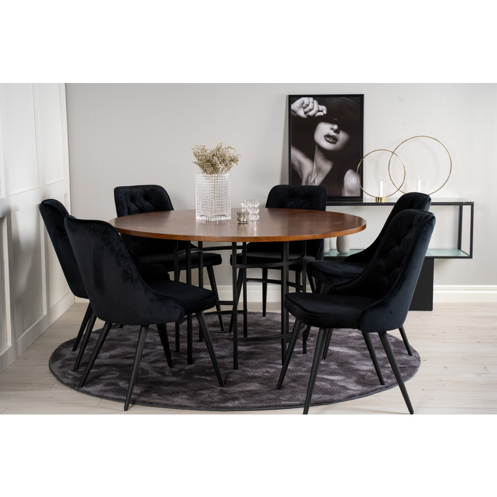 Produktbild för Copenhagen Matbord med Velvet Deluxe Stolarna