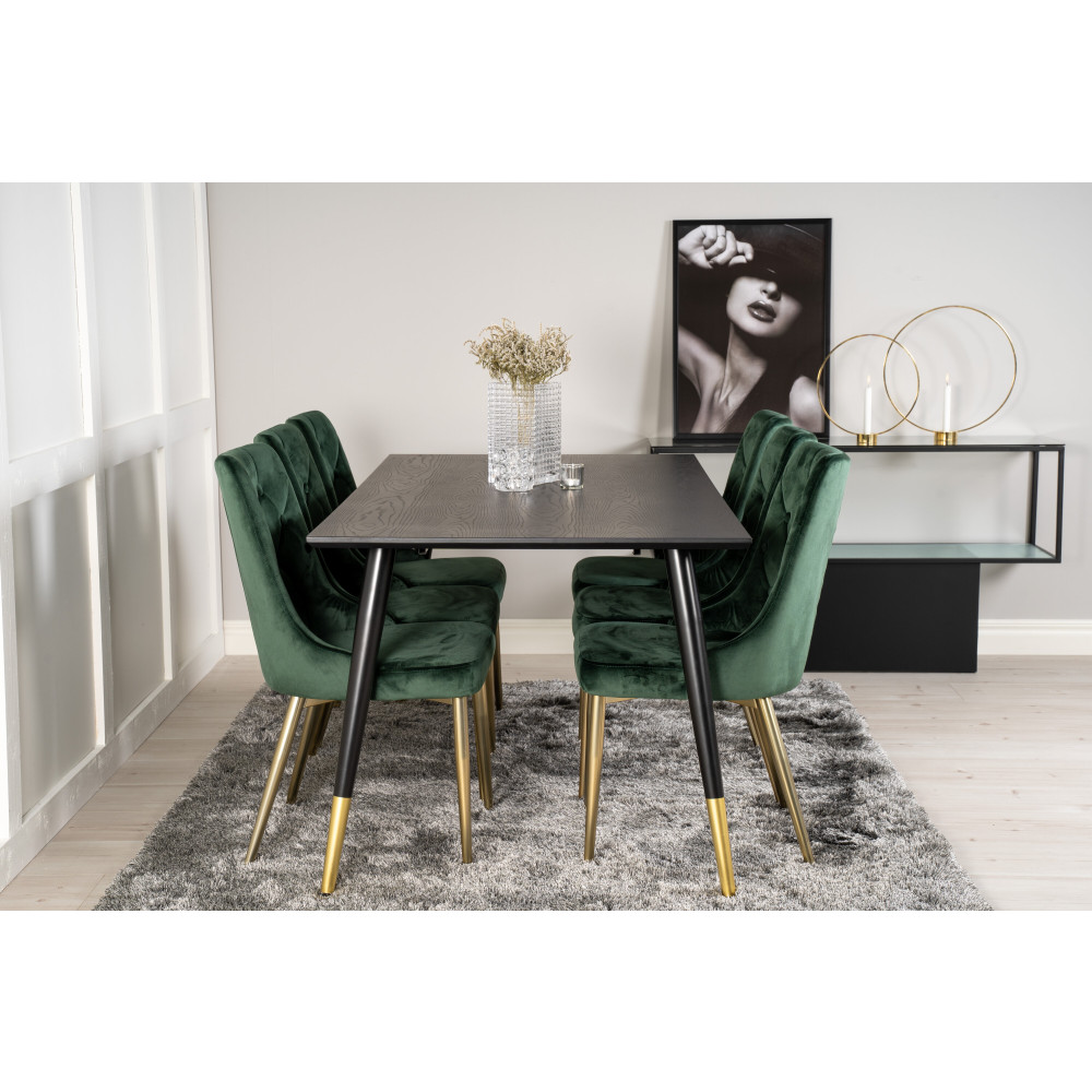 Produktbild för Dipp Matbord med Velvet Deluxe Stolarna
