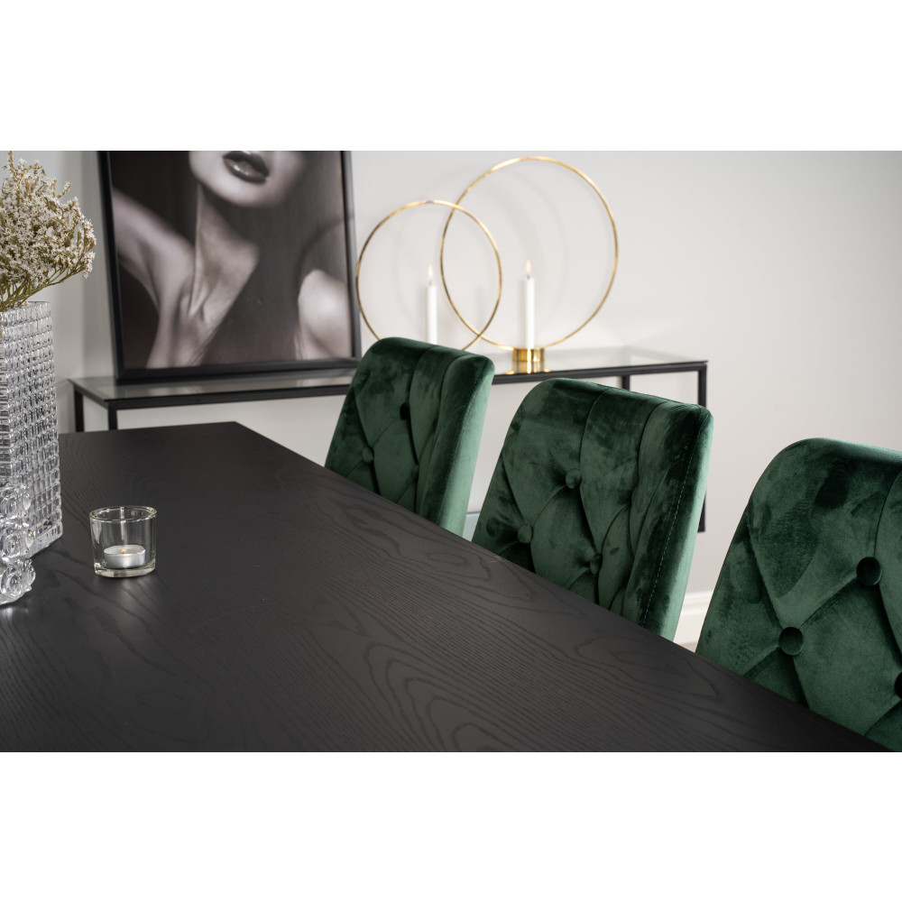 Produktbild för Dipp Matbord med Velvet Deluxe Stolarna