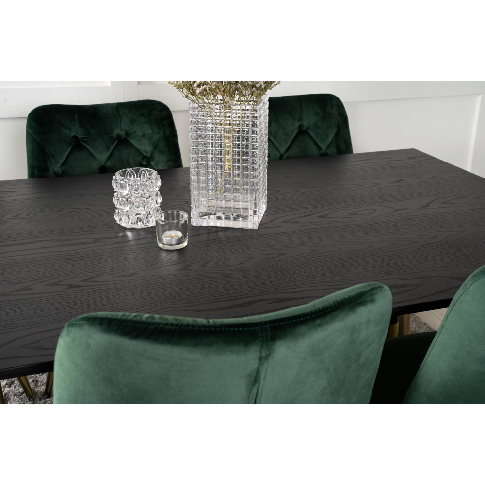 Produktbild för Dipp Matbord med Velvet Deluxe Stolarna