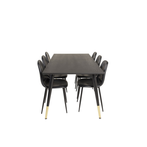 Venture Home Dipp Matbord med Polar Stolarna